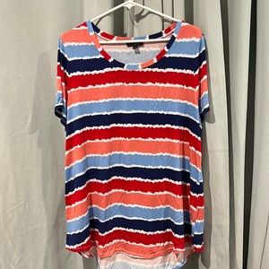 Lane Bryant- Striped Blouse Size 14-16